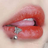 Stainless Steel Butterfly Lip Ring Labret Piercing