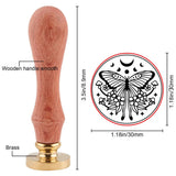 Butterfly Wax Seal Stamp Kit 30mm with Wooden Handle