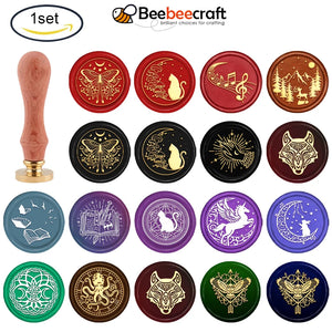 Butterfly Wax Seal Stamp Kit 30mm with Wooden Handle