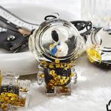 Astronaut Keychain Quicksand Drift Bottle Key Chain Cute Schoolbag Charm
