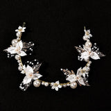 Charming Pearl Rhinestone Hair Jewelry Tiara Bridal Bands Wedding Accessories