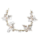 Charming Pearl Rhinestone Hair Jewelry Tiara Bridal Bands Wedding Accessories