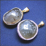 1PC Semi Precious Stone Pendant for Men's DIY Jewelry