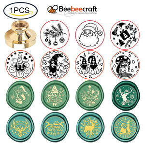 1PC Christmas Elk Wax Stamp Head 25mm Vintage Craft Sealing Stamp Head