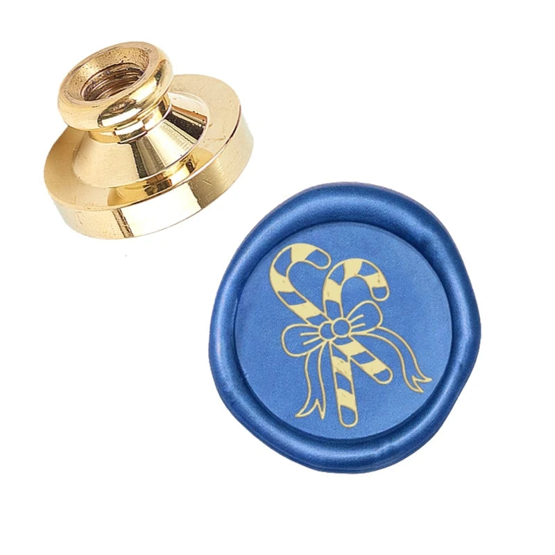 1PC Christmas Elk Wax Stamp Head 25mm Vintage Craft Sealing Stamp Head