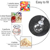 Clear Glass Perfume Ball Pendant Necklace - Make a Wish Keepsake Necklace