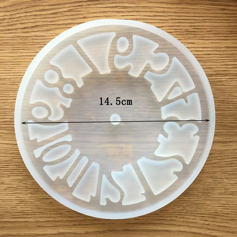 Clock Liquid Silicone Expoxy Mold Resin Jewelry Mold