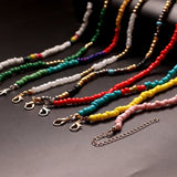 Colorful Bead Butterfly Star Pendant Choker Necklace