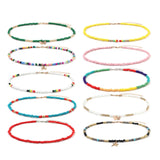 Colorful Bead Butterfly Star Pendant Choker Necklace