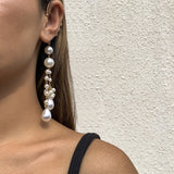 Pearl Tassel Ear Bone Clip Earrings Ear Cuff