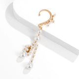 Pearl Tassel Ear Bone Clip Earrings Ear Cuff
