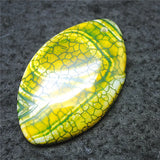 Crack Agate Stone Pendants - Semi Precious Beads for Women's Jewelry