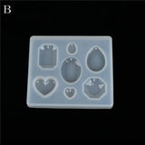DIY UV Resin Liquid Silicone Mold Pendant Charms for Earrings Necklace