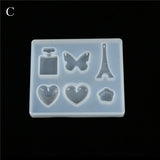 DIY UV Resin Liquid Silicone Mold Pendant Charms for Earrings Necklace
