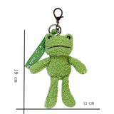 Creative Frog Bag Key Chain Plush Green Frogs Coin Purse Pendant Gift
