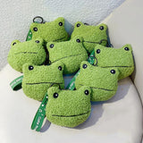 Creative Frog Bag Key Chain Plush Green Frogs Coin Purse Pendant Gift