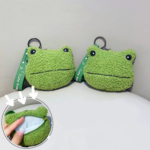 Creative Frog Bag Key Chain Plush Green Frogs Coin Purse Pendant Gift