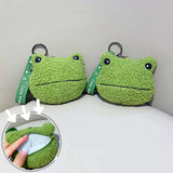 Creative Frog Bag Key Chain Plush Green Frogs Coin Purse Pendant Gift