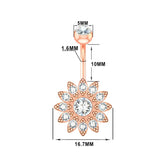 Crown Belly Button Ring 14G Navel Piercing Surgical Steel Crystal Belly Barbell