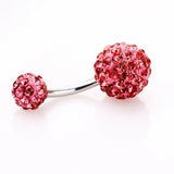 Crystal Steel Navel Piercing Sexy Body Jewelry