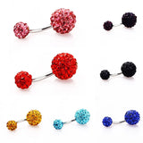 Crystal Steel Navel Piercing Sexy Body Jewelry