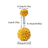 Crystal Steel Navel Piercing Sexy Body Jewelry
