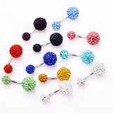 Crystal Steel Navel Piercing Sexy Body Jewelry