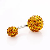 Crystal Steel Navel Piercing Sexy Body Jewelry