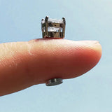 Crystal Magnetic Ear Stud Clip Earrings Zircon Non Piercing Jewelry