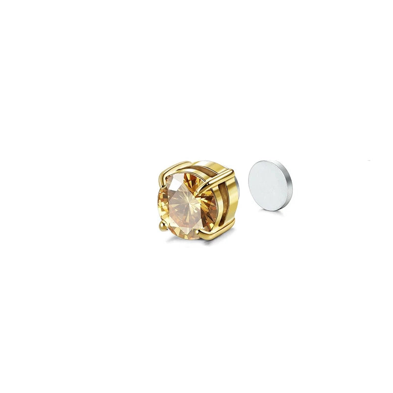 Crystal Magnetic Ear Stud Zircon Clip Earrings No Piercing Jewelry