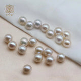 1PC No Hole Freshwater Pearl 7-8mm Round Beads For Diy Jewelry Making