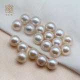 1PC No Hole Freshwater Pearl 7-8mm Round Beads For Diy Jewelry Making