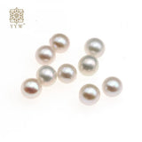 1PC No Hole Freshwater Pearl 7-8mm Round Beads For Diy Jewelry Making