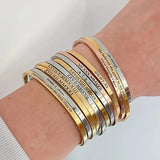 Personalized Engraved Stainless Steel Bracelet for Women Men