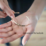 Personalized Engraved Stainless Steel Bracelet for Women Men