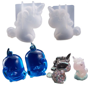 Animals Shaped Silicone Jewelry Mold UV Resin Epoxy Tools DIY Pendant Molds