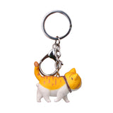 Cartoon Cat Pendant Key Ring Shake Head Car Bag Keychain Gift