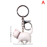 Cartoon Cat Pendant Key Ring Shake Head Car Bag Keychain Gift