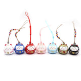 Cartoon Japanese Lucky Cat Keychain Phone Charms Car Keys Pendant Key Chains