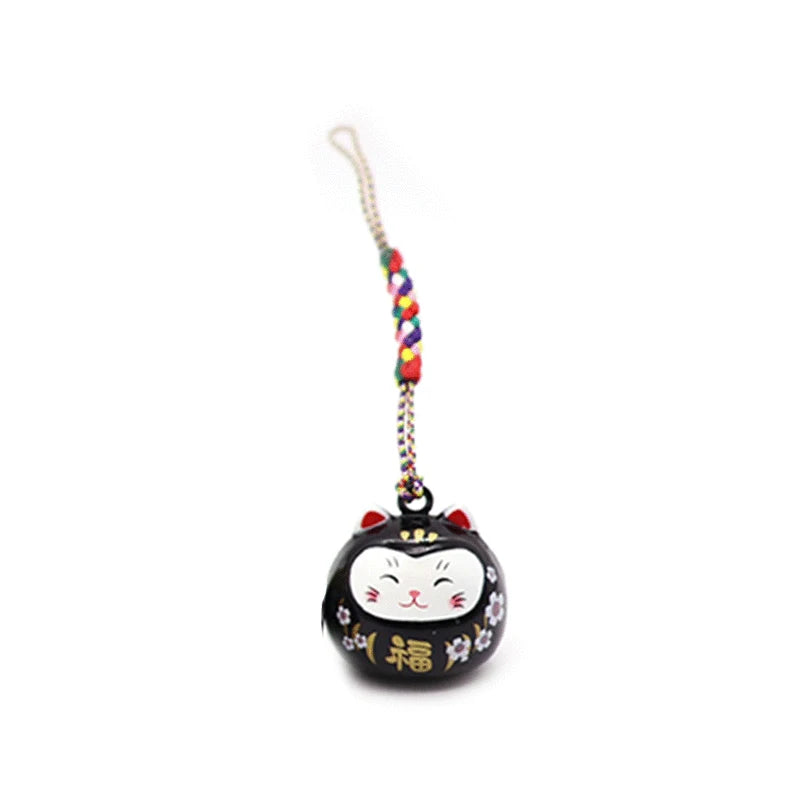 Cartoon Japanese Lucky Cat Keychain Phone Charms Car Keys Pendant Key Chains