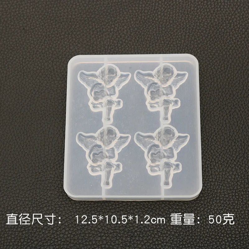 Mermaid Angel Shaped UV Resin Epoxy Molds for DIY Jewelry