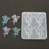Mermaid Angel Shaped UV Resin Epoxy Molds for DIY Jewelry