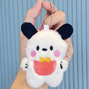 Plush Puppy Pendant Stuffed Toy Keychain Women's Gift