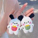 Plush Puppy Pendant Stuffed Toy Keychain Women's Gift