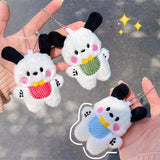 Plush Puppy Pendant Stuffed Toy Keychain Women's Gift