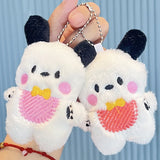Plush Puppy Pendant Stuffed Toy Keychain Women's Gift