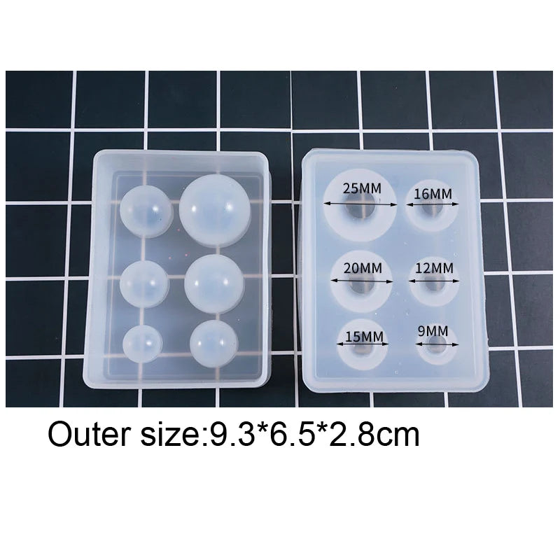 1PC Universe Ball Epoxy Resin Molds for Jewelry Pendant Silicone Jewelry Tools