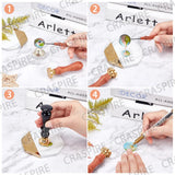 Dog & Cat Wax Seal Stamp 30mm Brass Head Sealing Stamp with Wooden Handle