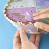 Dried Flower Resin Mold Coaster Silicone Moulds DIY Epoxy Resin Molds