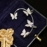 Butterfly Ear Cuffs Wrap Around Non-Pierced Ears Earrings
